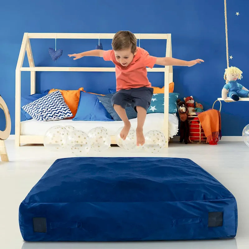 Tappeto sensoriale 145 x 145 cm con imbottitura in schiuma e rivestimento lavabile