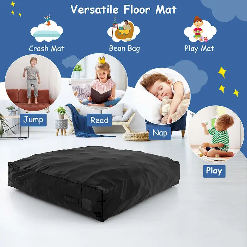 Tappeto sensoriale 145 x 145 cm con imbottitura in schiuma e rivestimento lavabile