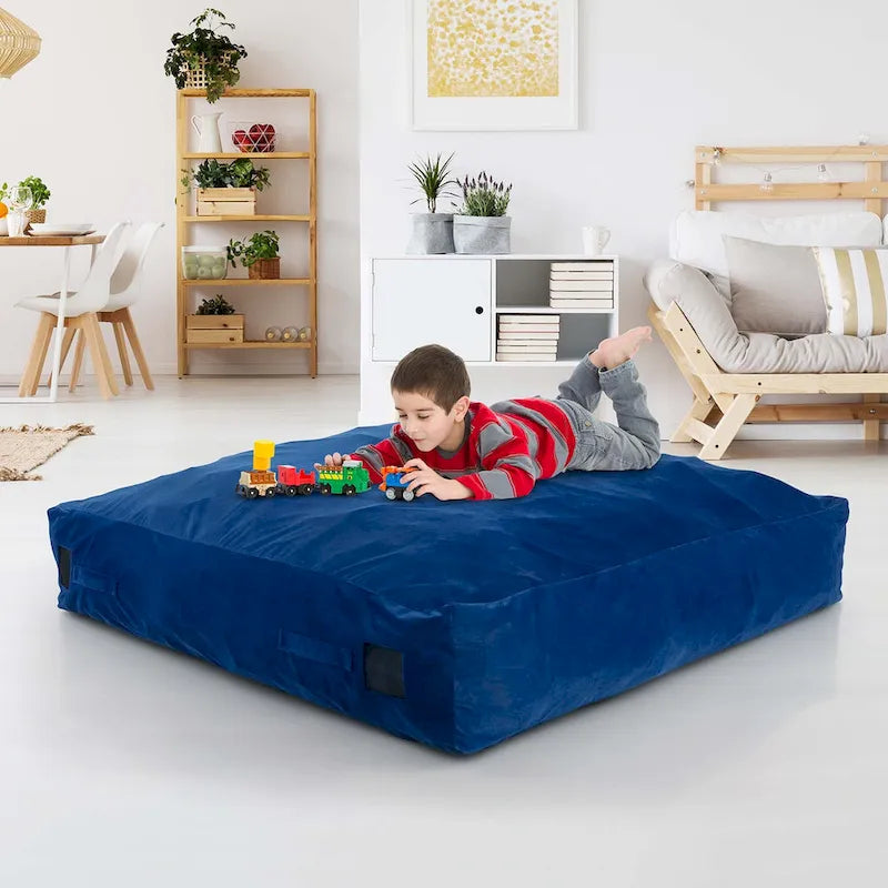 Tappeto sensoriale 145 x 145 cm con imbottitura in schiuma e rivestimento lavabile