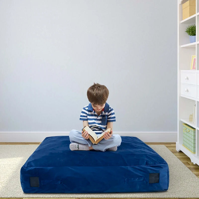 Tappeto sensoriale 145 x 145 cm con imbottitura in schiuma e rivestimento lavabile