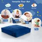 Tappeto sensoriale 145 x 145 cm con imbottitura in schiuma e rivestimento lavabile