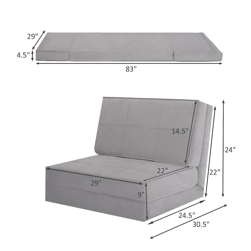 Sedia Pieghevole Convertibile Divano Letto Trasformabile