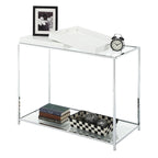 Tavolino Console con Ripiano e Vassoi Rimovibili