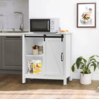 Mobiletto da bagno in legno MDF bianco con anta scorrevole