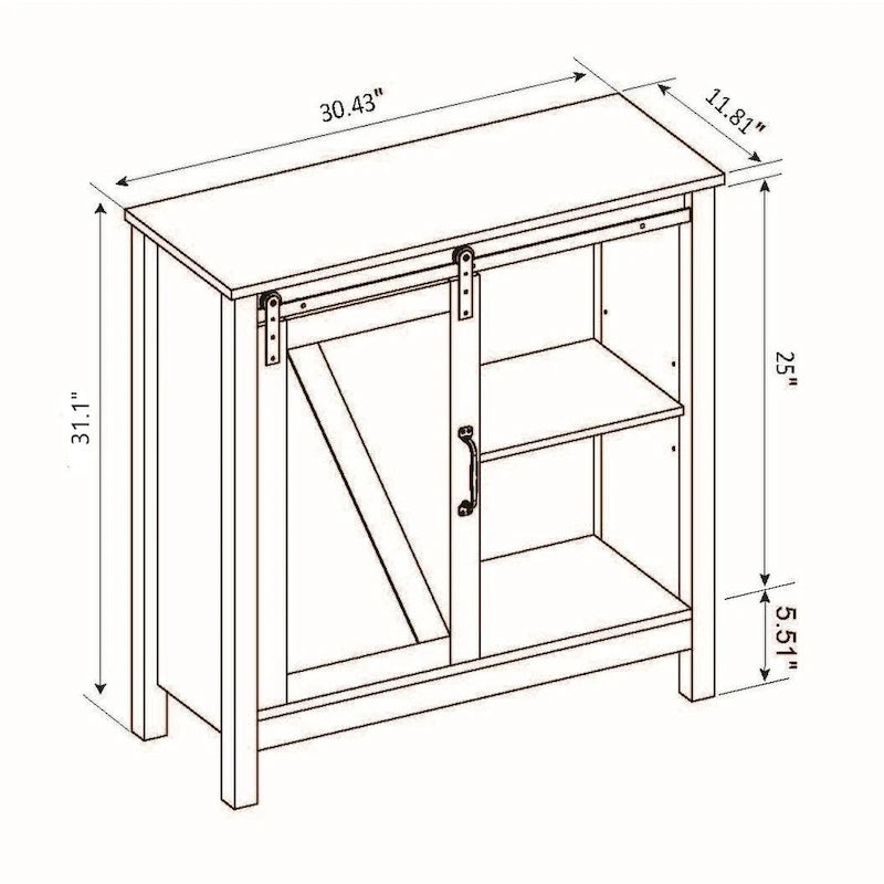 Mobiletto da bagno in legno MDF bianco con anta scorrevole