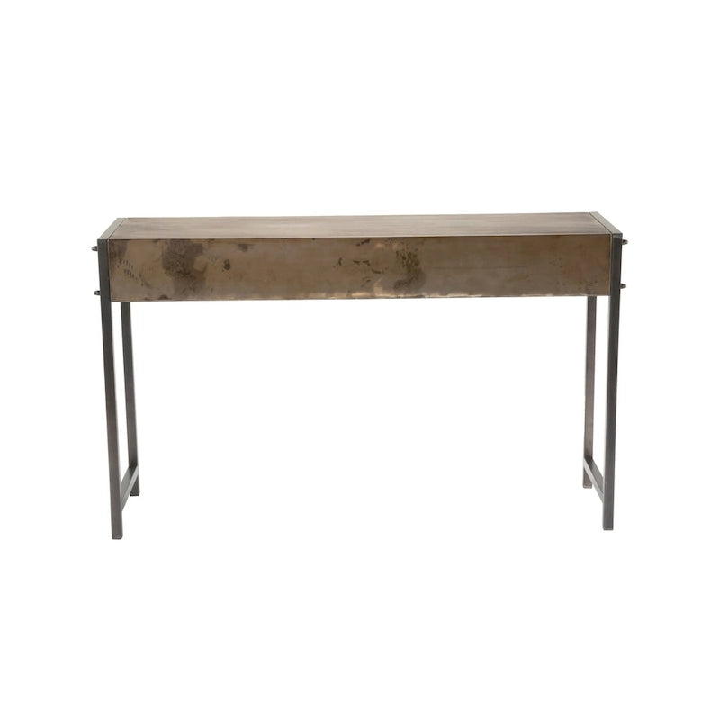 Consolle in metallo color bronzo