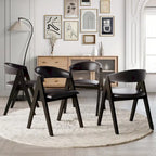 CraftPorch Transitional V-shaped Dining Chairs (Set of 4)
