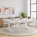 Tavolo da pranzo rettangolare pieghevole 2,1 m x 1 m con gambe a X
