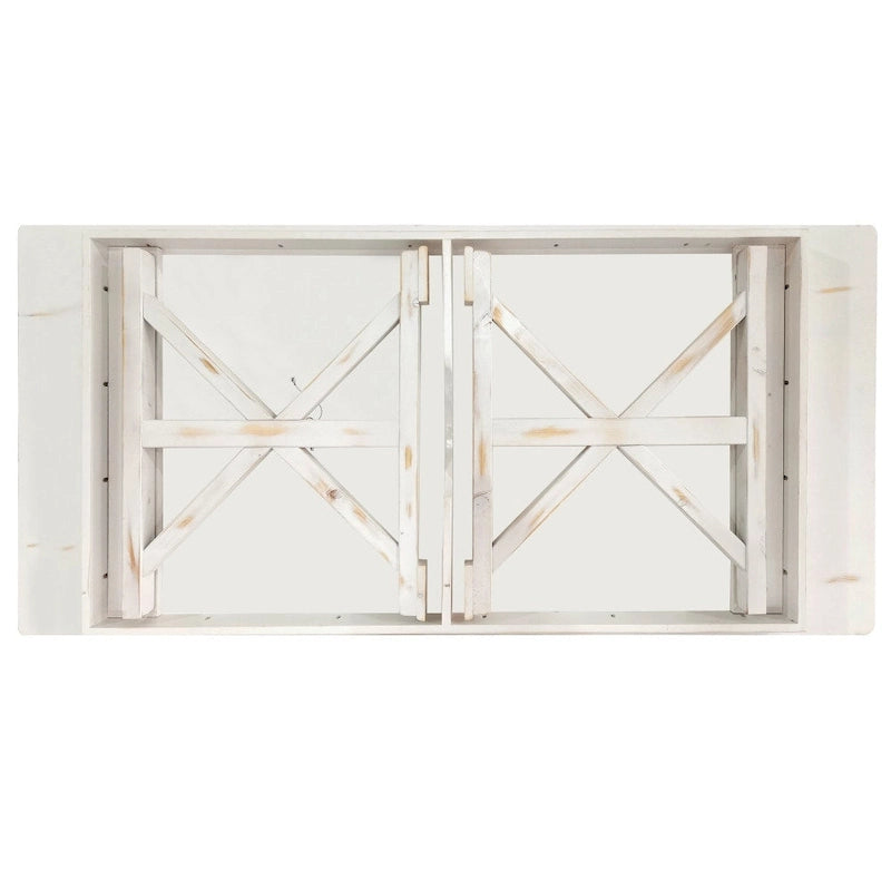 Tavolo da pranzo rettangolare pieghevole 2,1 m x 1 m con gambe a X