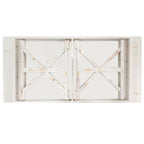 Tavolo da pranzo rettangolare pieghevole 2,1 m x 1 m con gambe a X
