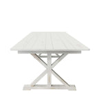 Tavolo da pranzo rettangolare pieghevole 2,1 m x 1 m con gambe a X