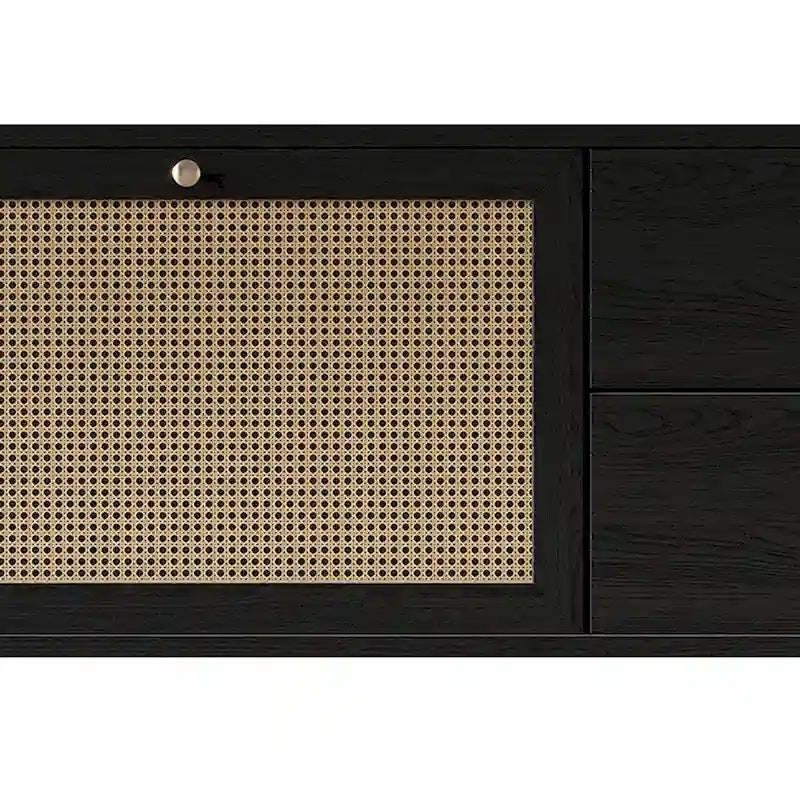 Mobile porta TV moderno di metà secolo, nero