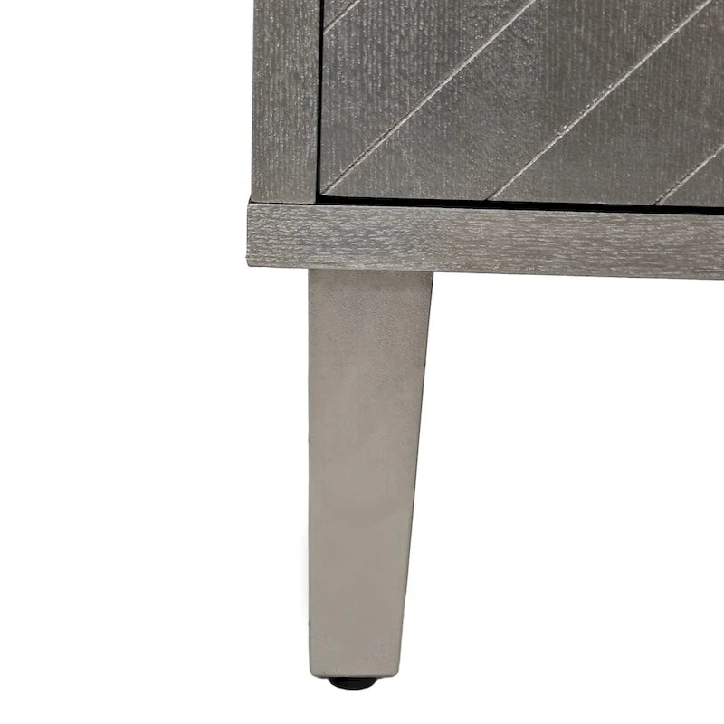 Armadio contenitore a 4 ante con gambe in pino