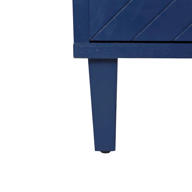 Armadio contenitore a 4 ante con gambe in pino