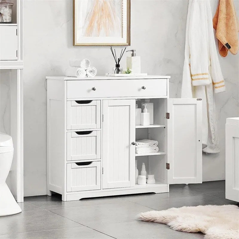 Mobiletto da bagno a colonna per riporre oggetti