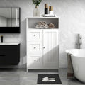 Mobiletto da bagno a colonna con cassetti e ripiano aperto, 60 cm