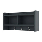 Mobile appendiabiti 4-in-1 staccabile con armadietti, cassetti, ganci e panca portascarpe
