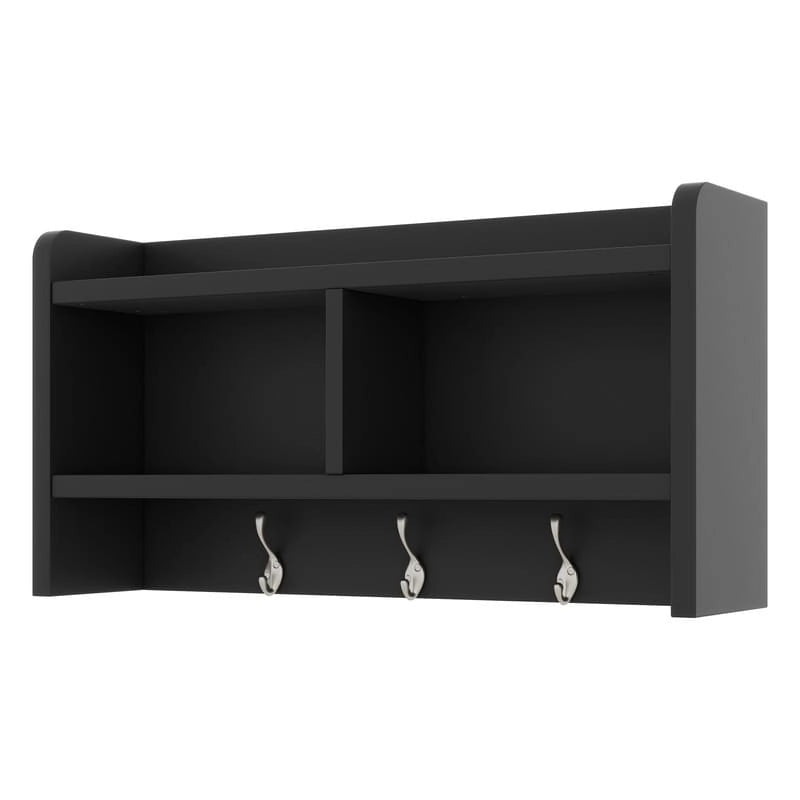 Mobile appendiabiti 4-in-1 staccabile con armadietti, cassetti, ganci e panca portascarpe