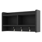 Mobile appendiabiti 4-in-1 staccabile con armadietti, cassetti, ganci e panca portascarpe