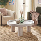 Tavolino rotondo a 3 gambe, 91,4 cm L x 91,4 cm P x 38,1 cm H