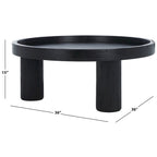 Tavolino rotondo a 3 gambe, 91,4 cm L x 91,4 cm P x 38,1 cm H