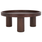 Tavolino rotondo a 3 gambe, 91,4 cm L x 91,4 cm P x 38,1 cm H