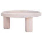 Tavolino rotondo a 3 gambe, 91,4 cm L x 91,4 cm P x 38,1 cm H
