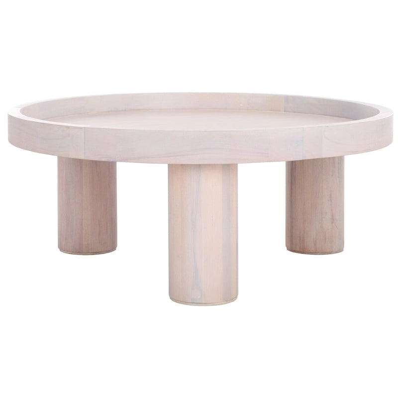 Tavolino rotondo a 3 gambe, 91,4 cm L x 91,4 cm P x 38,1 cm H