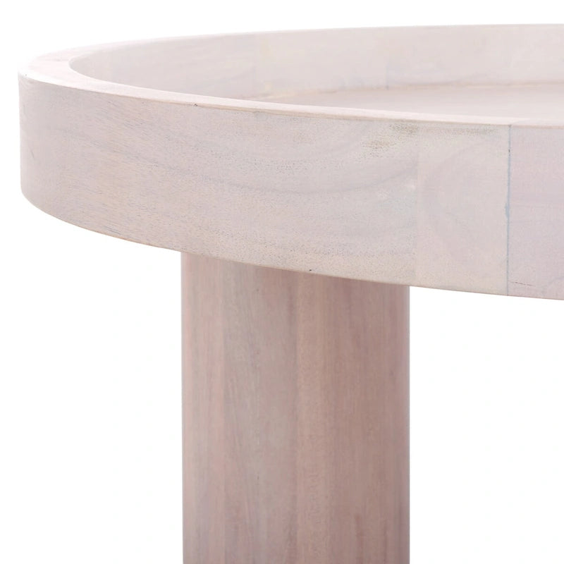 Tavolino rotondo a 3 gambe, 91,4 cm L x 91,4 cm P x 38,1 cm H